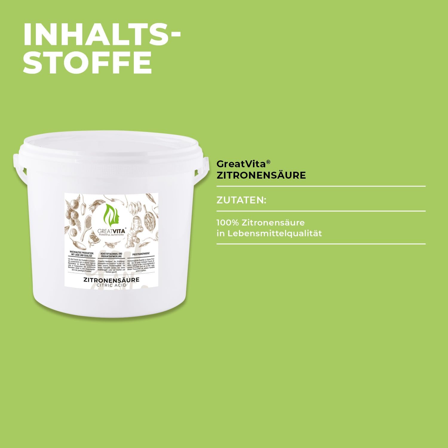 Zitronensäure-Monohydrat 5 kg – rein