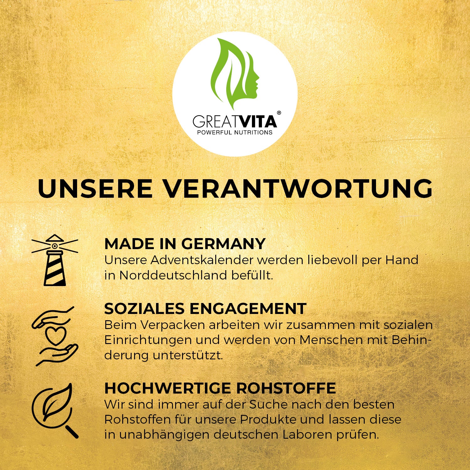 GreatVita Food Adventskalender 2025 Edition Unsere Verantwortung