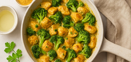 Keto-Hähnchenpfanne mit Brokkoli & MCT-Öl