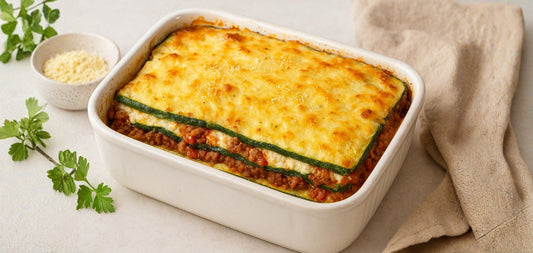 Keto-Zucchini-Lasagne mit Rinderhack & Ricotta