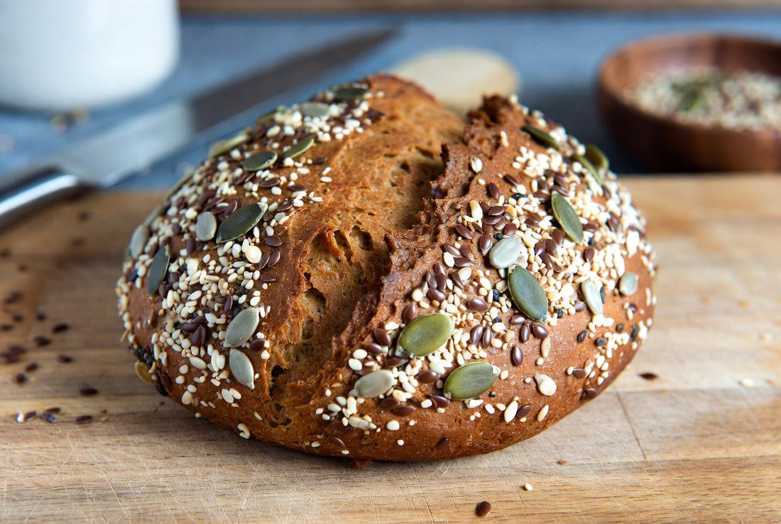 Low-Carb Saatenbrot mit Flohsamenschalen