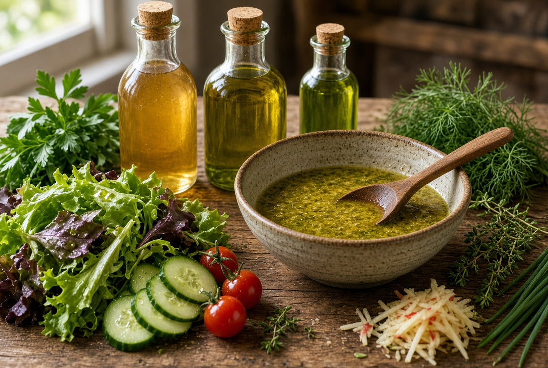 Apfelessig in Marinaden und Dressings kreativ einsetzen