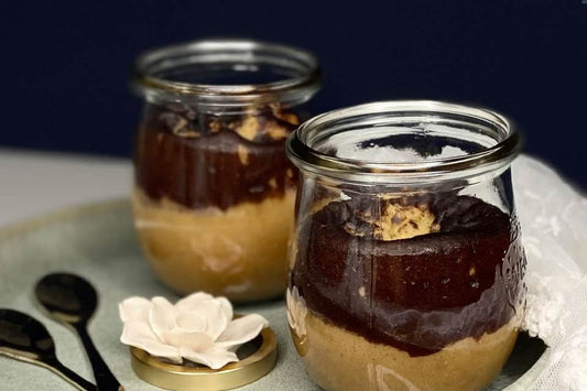 Choc Chip Salted Caramel Duo im Glas (Glutenfrei)