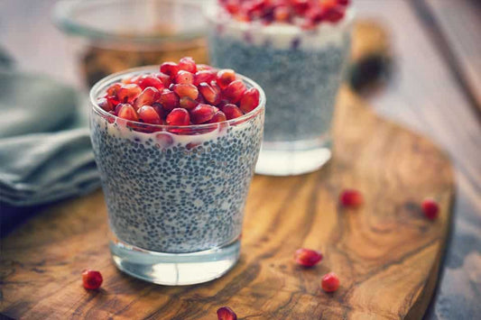 Granatapfel Chia Pudding
