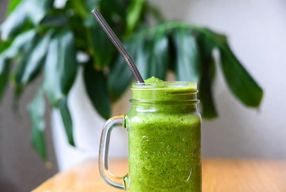 Smoothie grüne Pflanzenpulver