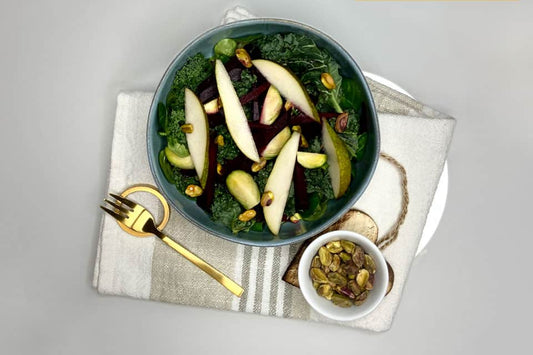 Grünkohl Birnen Rote-Bete-Salat