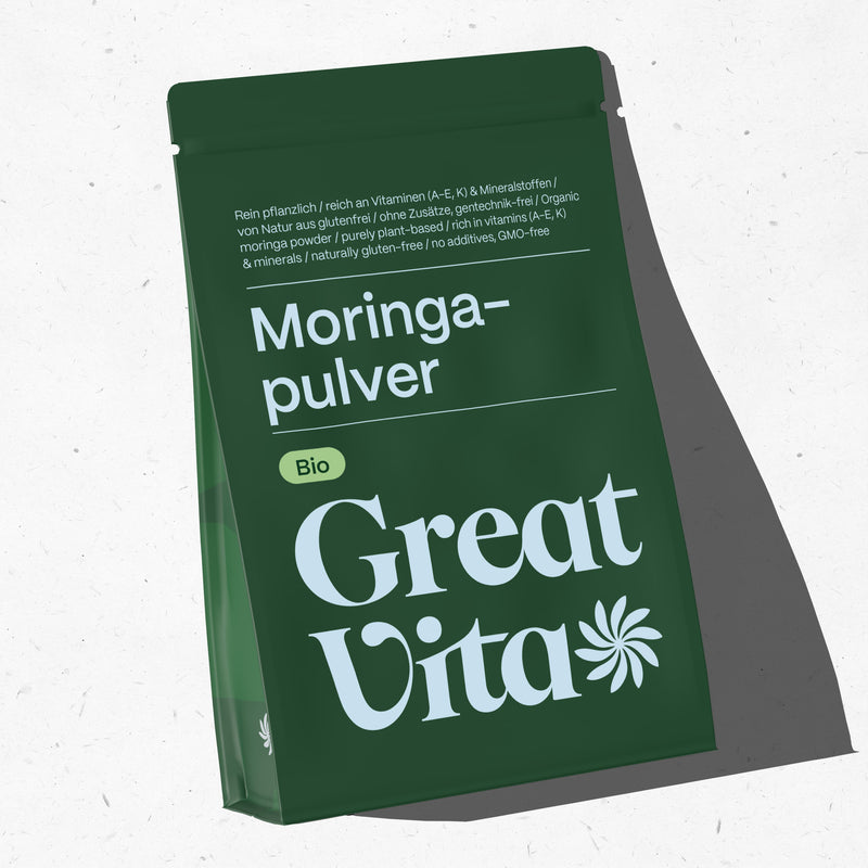 GreatVita Bio Moringa Pulver 400 g im Beutel