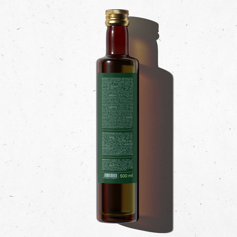 C8-Öl 500 ml – auf Kokosöl-Basis