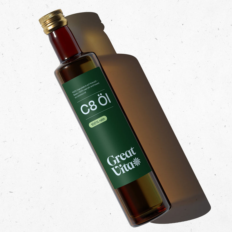 C8-Öl 500 ml – auf Kokosöl-Basis