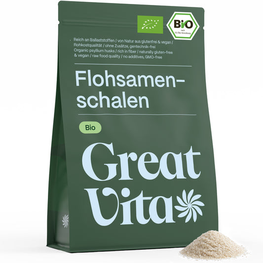 Bio-Flohsamenschalen 500 g – ballaststoffreich