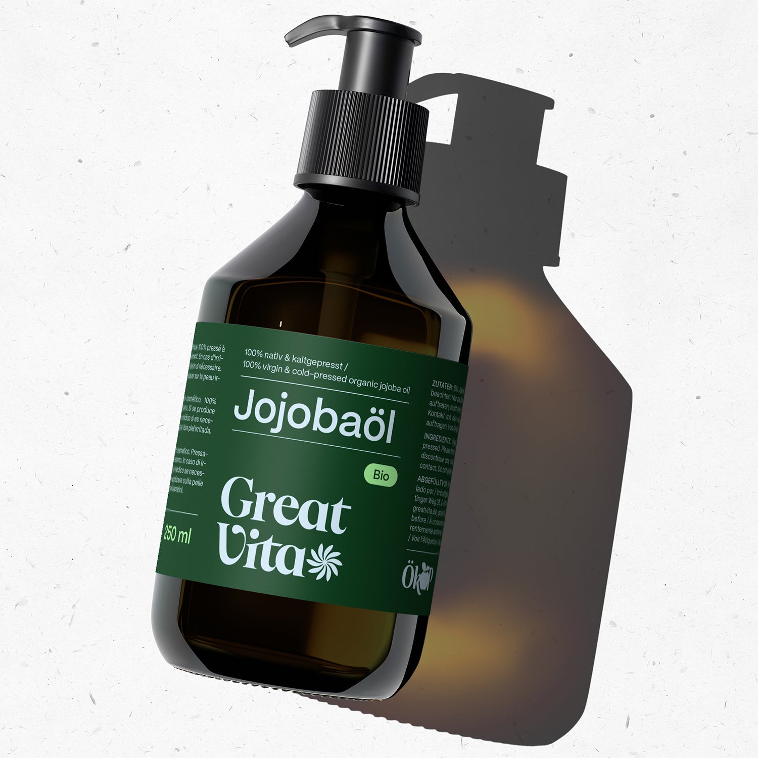 Bio-Jojobaöl Gold – kaltgepresst + Pumper