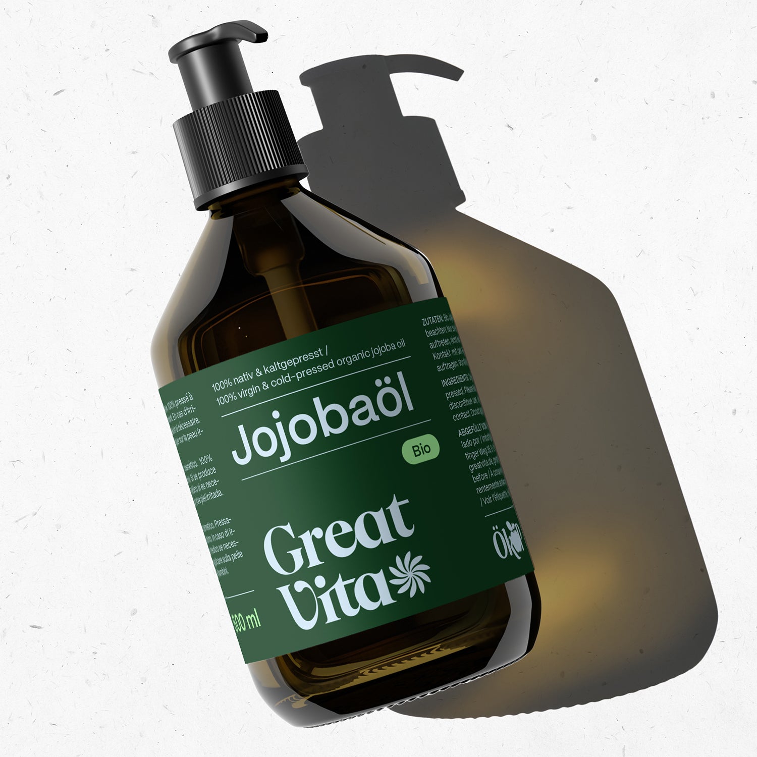Bio-Jojobaöl Gold – kaltgepresst + Pumper