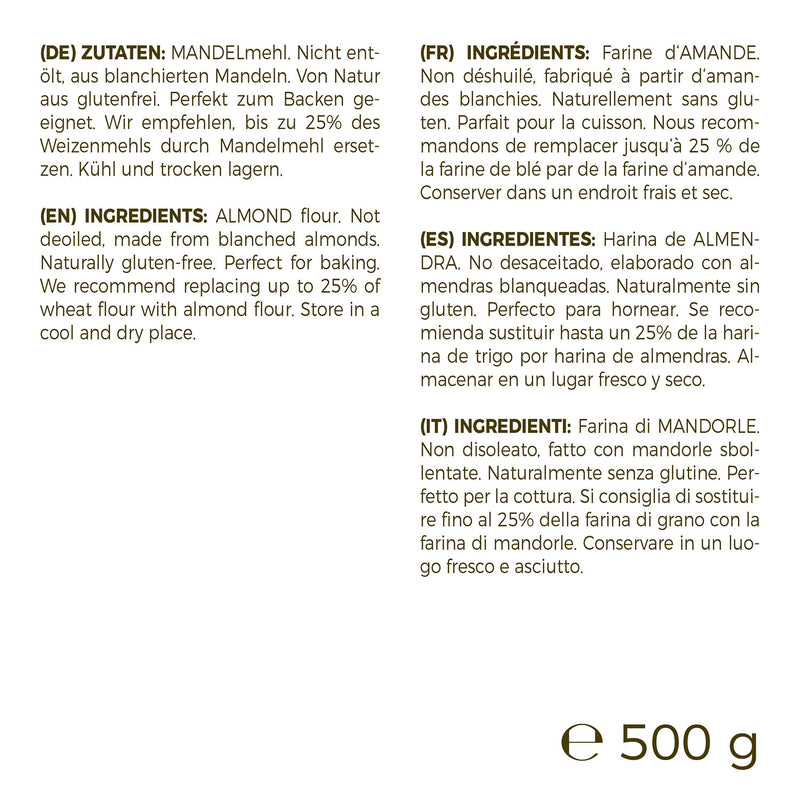 Mandelmehl – nicht entölt & blanchiert
