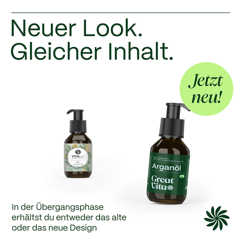 Bio Arganl inkl. Pumper - GreatVita Bio Arganl inkl. Pumper - GreatVita