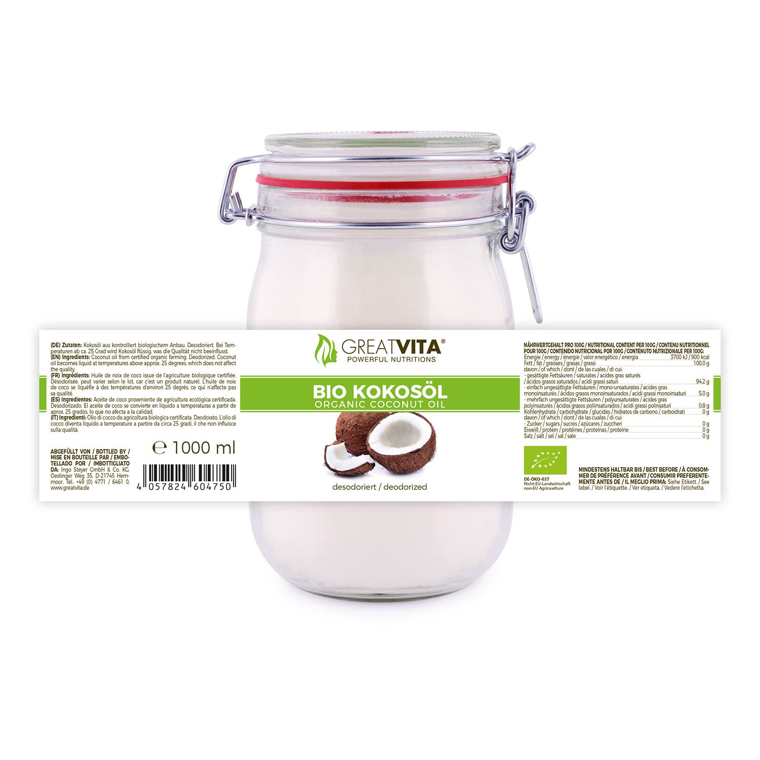 Bio-Kokosöl – desodoriert