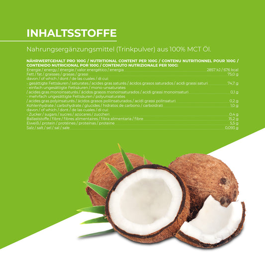 MCT-Pulver – mittelkettige Triglyceride