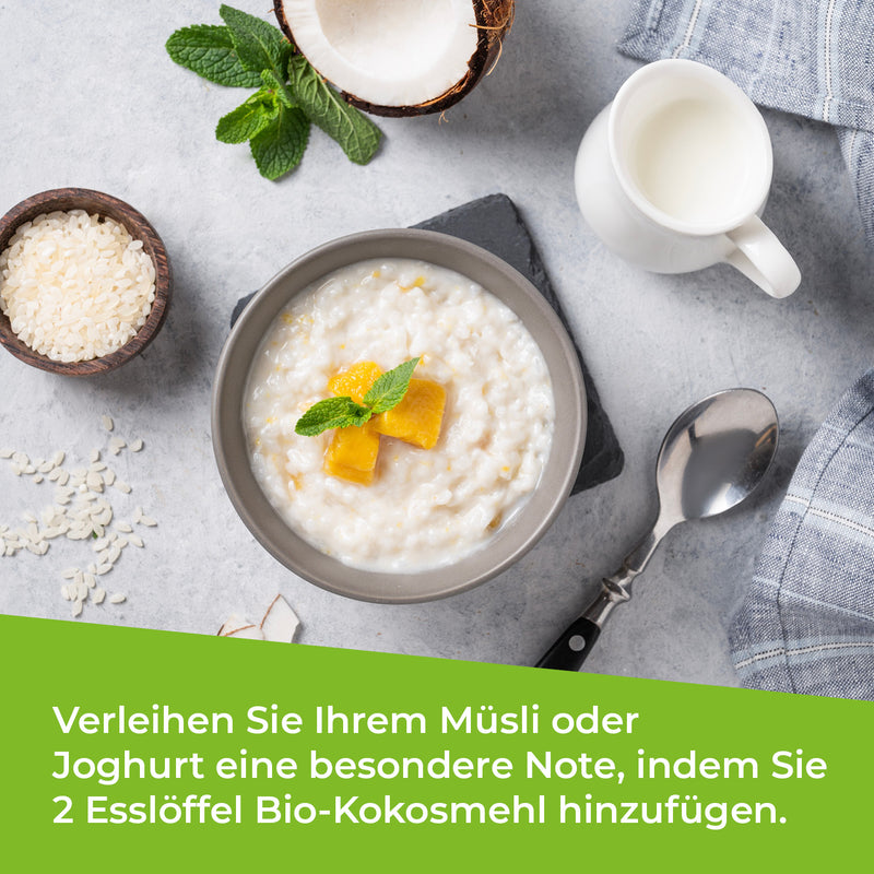 Bio-Kokosmehl – fein gemahlen
