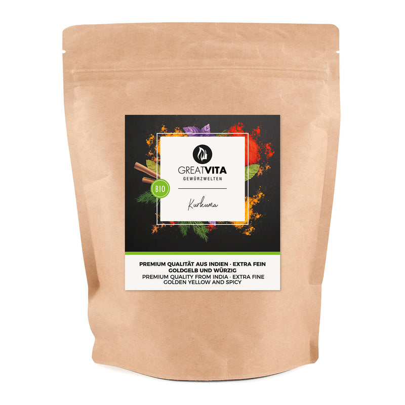 Bio-Kurkuma-Pulver – fein gemahlen