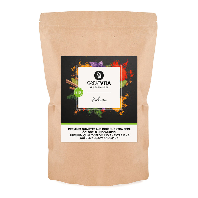 Bio-Kurkuma-Pulver – fein gemahlen