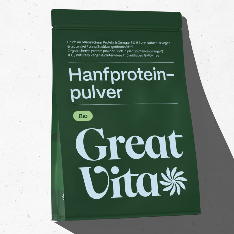 Proteine ​​di canapa biologiche in polvere – contenuto proteico del 50%