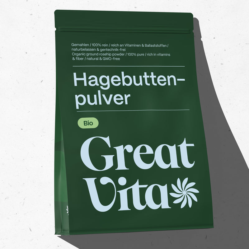 Bio-Hagebuttenpulver – fein gemahlen
