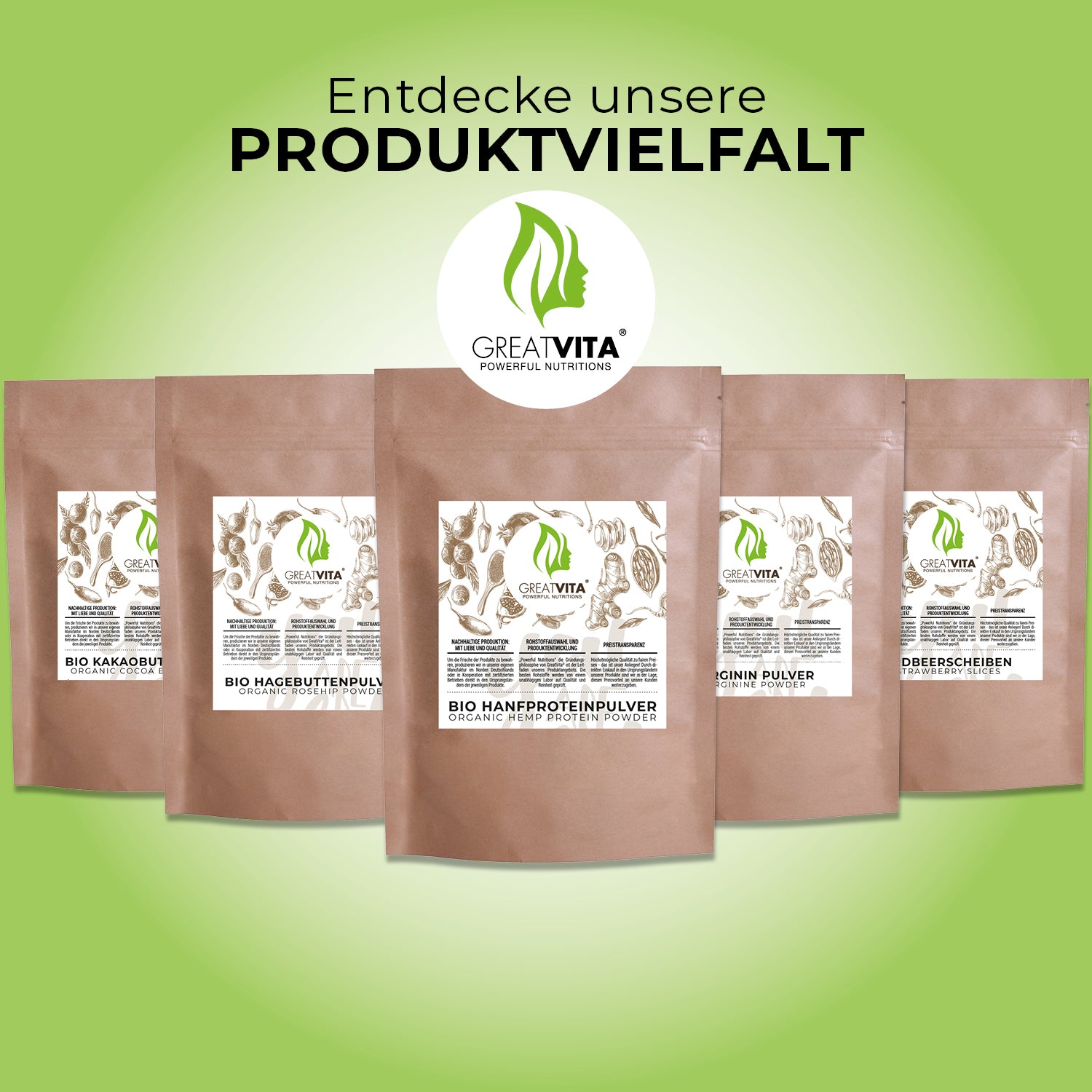 Bio-Hanfprotein-Pulver – 50 % Proteingehalt