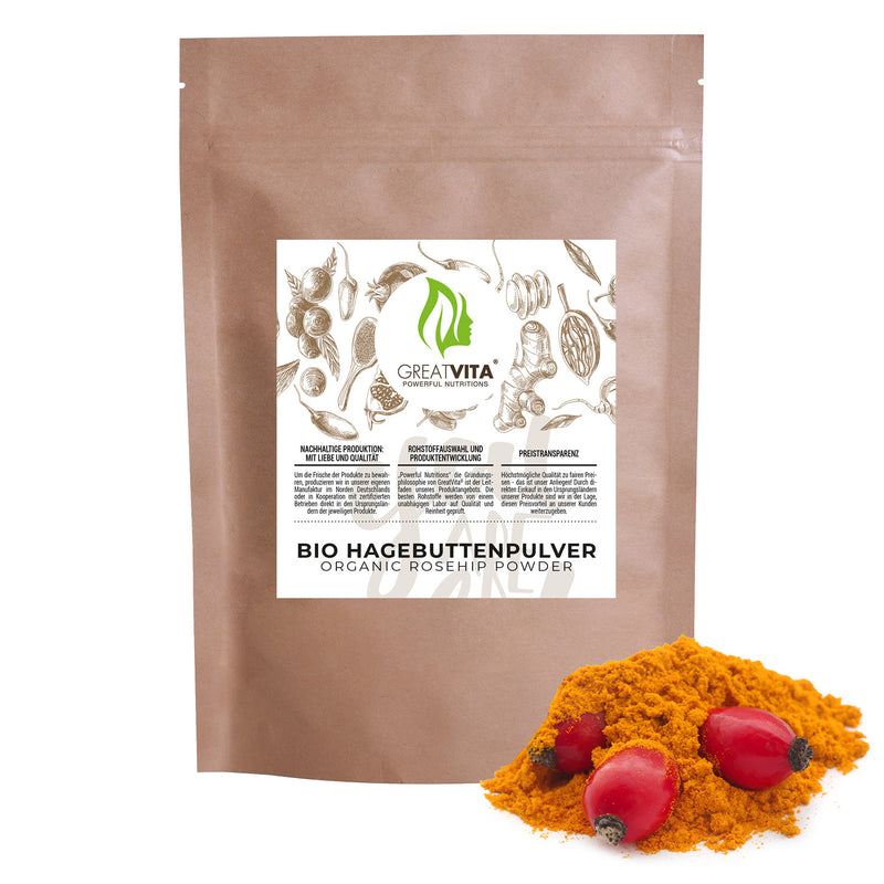 Bio-Hagebuttenpulver – fein gemahlen