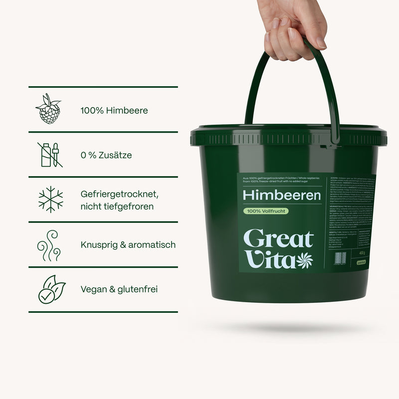 Himbeeren – gefriergetrocknete Vollfrucht