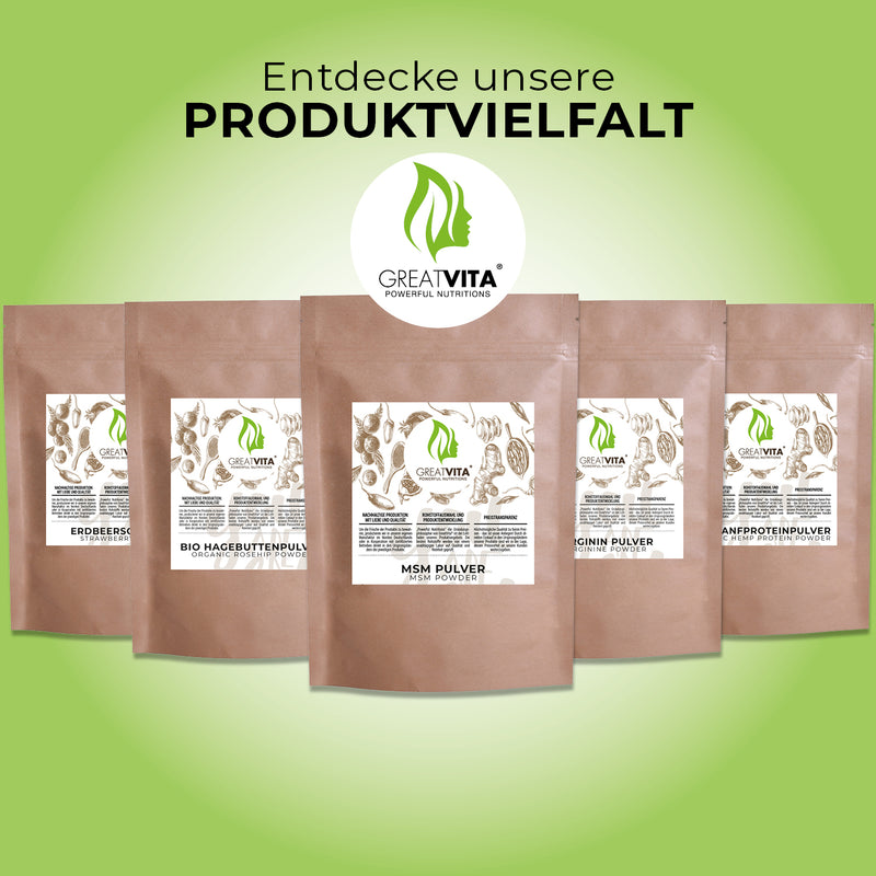 MSM in polvere – puro al 99,9%