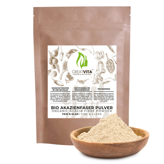 Bio-Akazienfaser-Pulver – hohe Löslichkeit