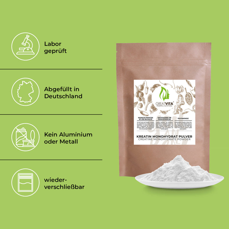 Kreatin-Monohydrat-Pulver – geschmackslos