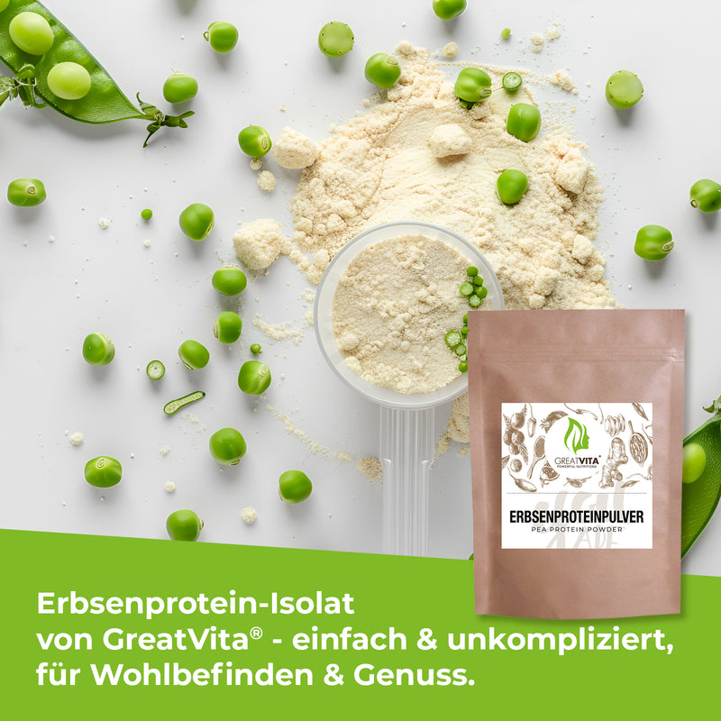 Erbsenprotein-Pulver – 82 % Eiweiß-Isolat