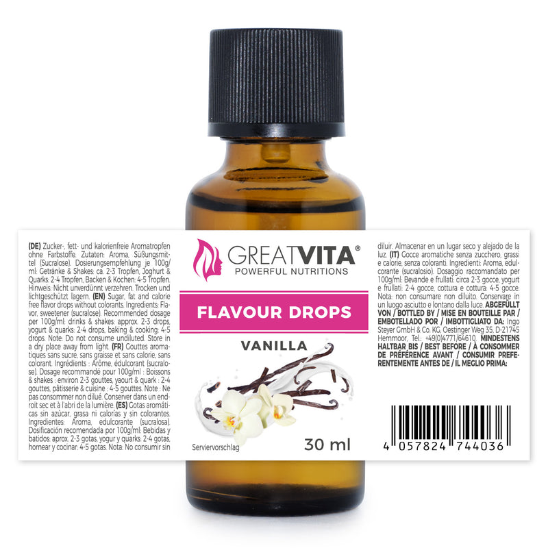 Flavour-Drops 30 ml – zuckerfrei