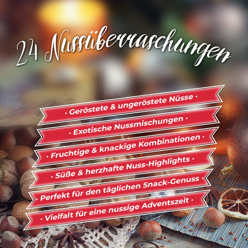 Nuss Adventskalender 2025 - süß salzig  & würzig