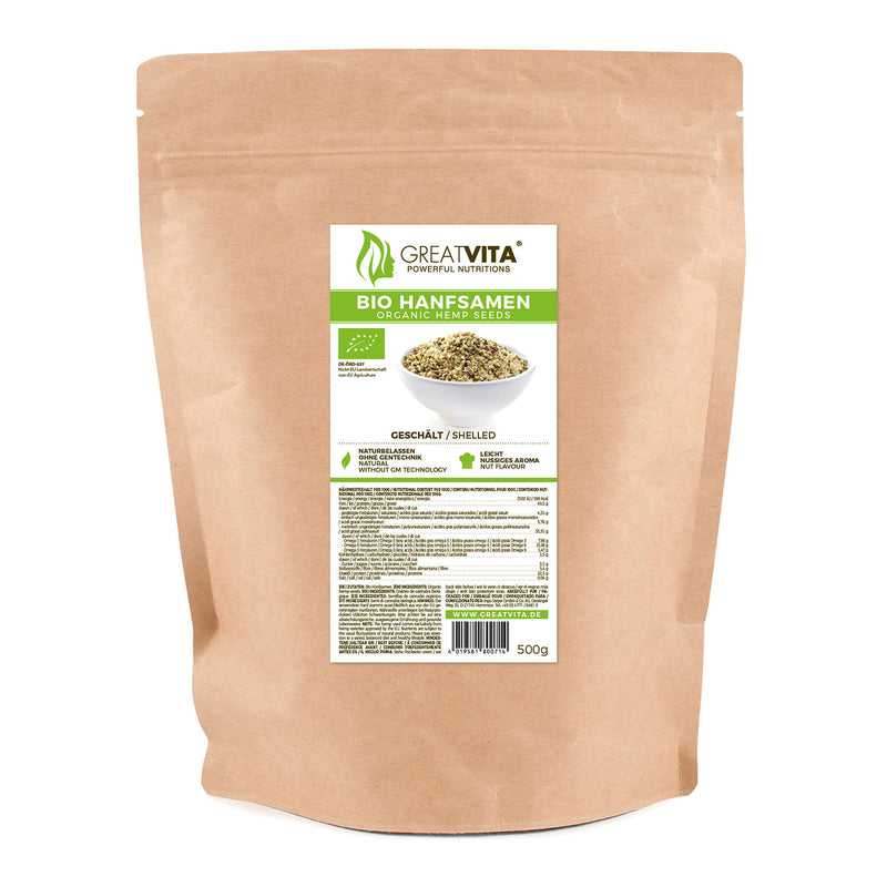 Bio-Hanfsamen – geschält