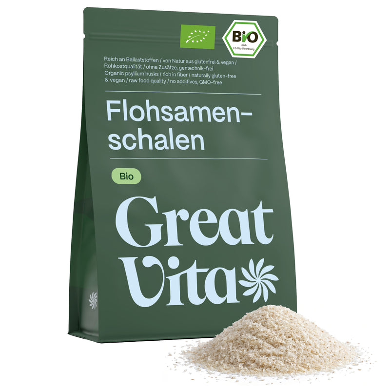 Bio-Flohsamenschalen 500 g – ballaststoffreich