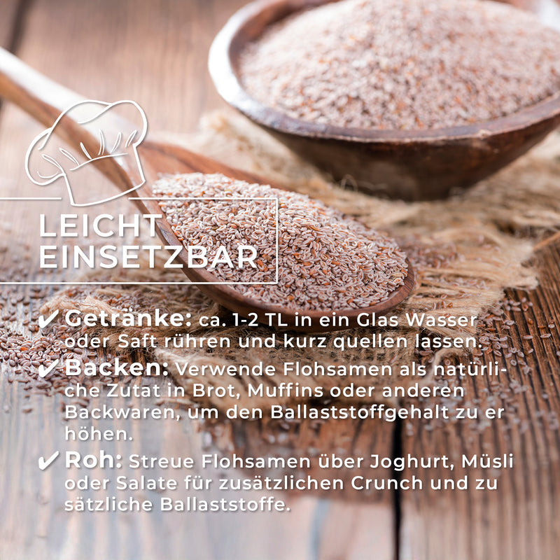 Bio-Flohsamen – 99,9 % rein