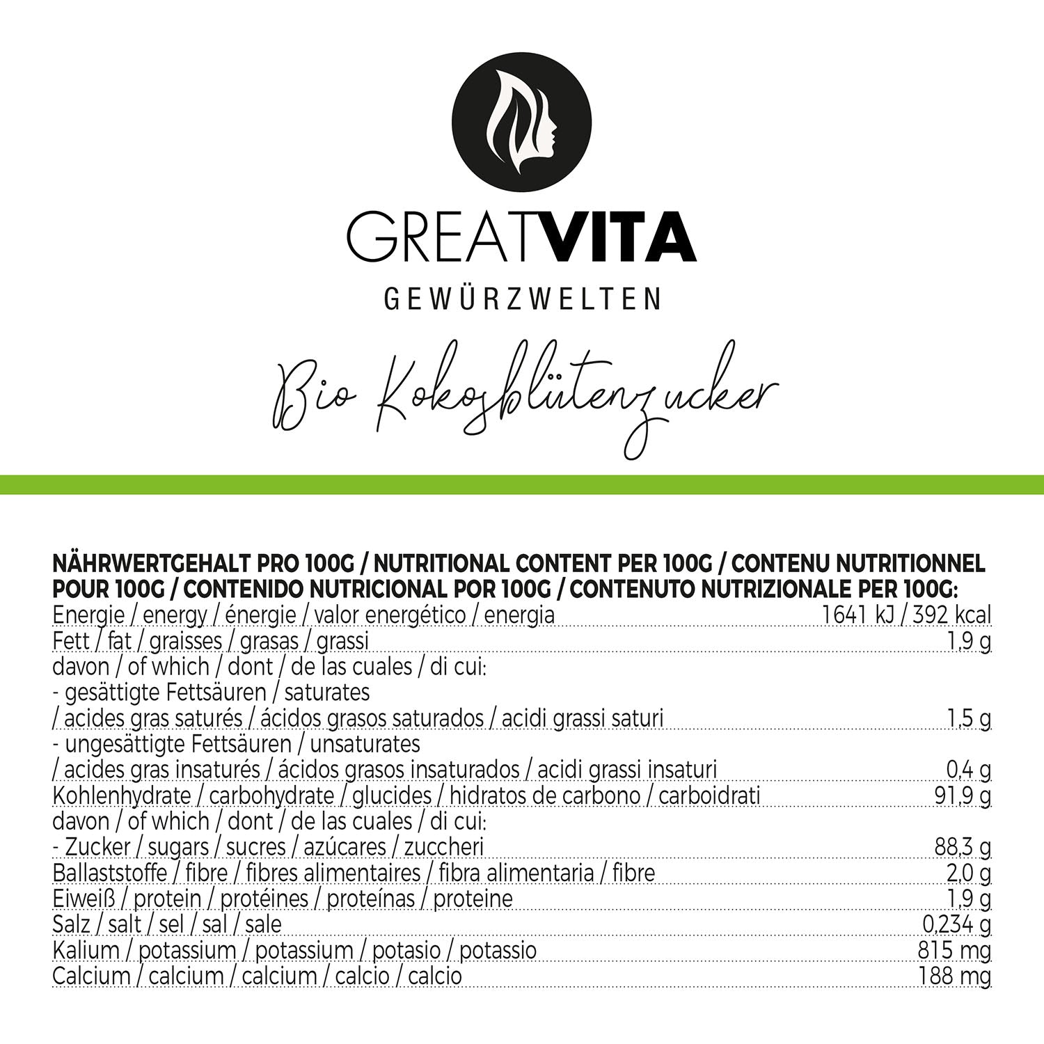 Bio Kokosblütenzucker 1000 g
