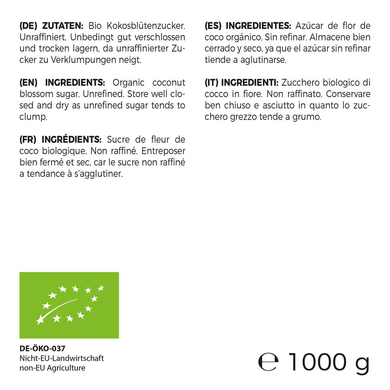 Bio Kokosblütenzucker 1000 g