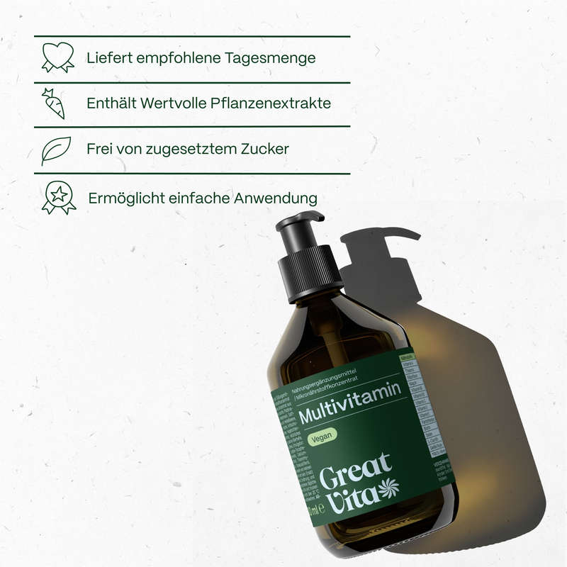 Multivitamin 300 ml + Pumper & Löffel