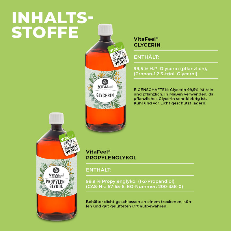 Glycerin + Propylenglykol · 1L+1L – GreatVita