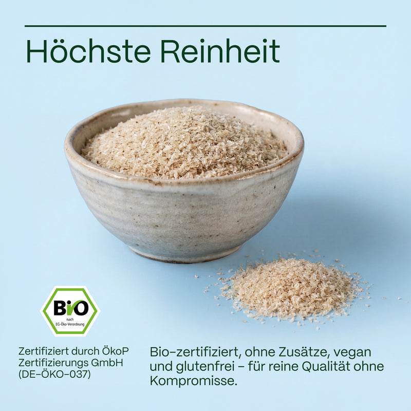 Bio-Flohsamenschalen 500 g – ballaststoffreich