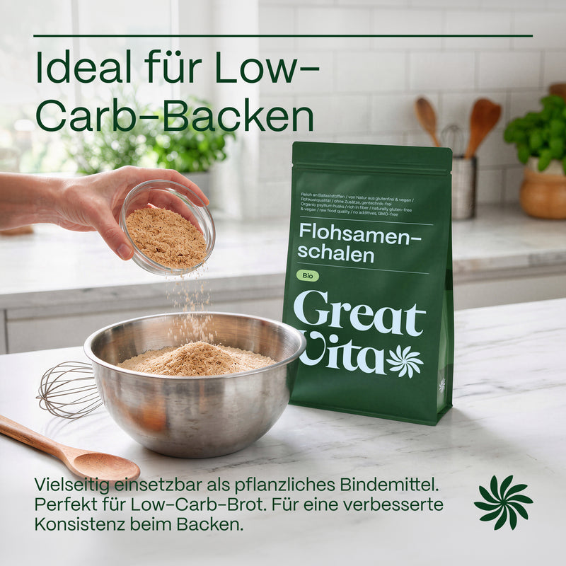 Bio-Flohsamenschalen 500 g – ballaststoffreich