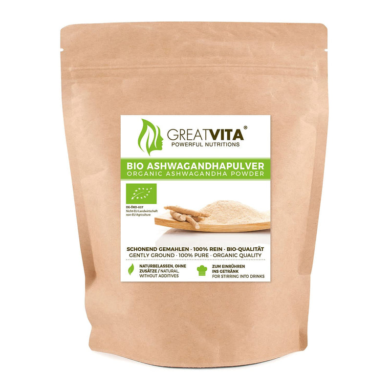 GreatVita Bio Ashwagandha Pulver 400g im Beutel