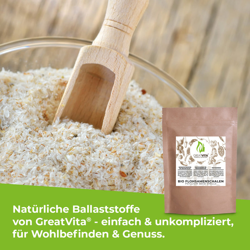 GreatVita Bio Flohsamenschalen 500g
