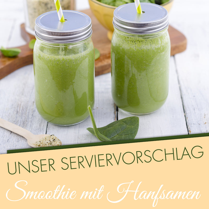 GreatVita Bio Hanfsamen serviervorschlag