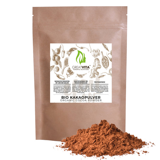 GreatVita Bio Kakaopulver Roh