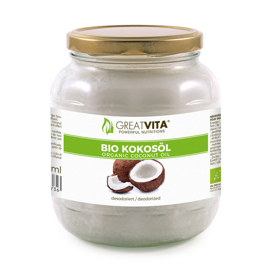 GreatVita Bio Kokosoel desodoriert im Glas