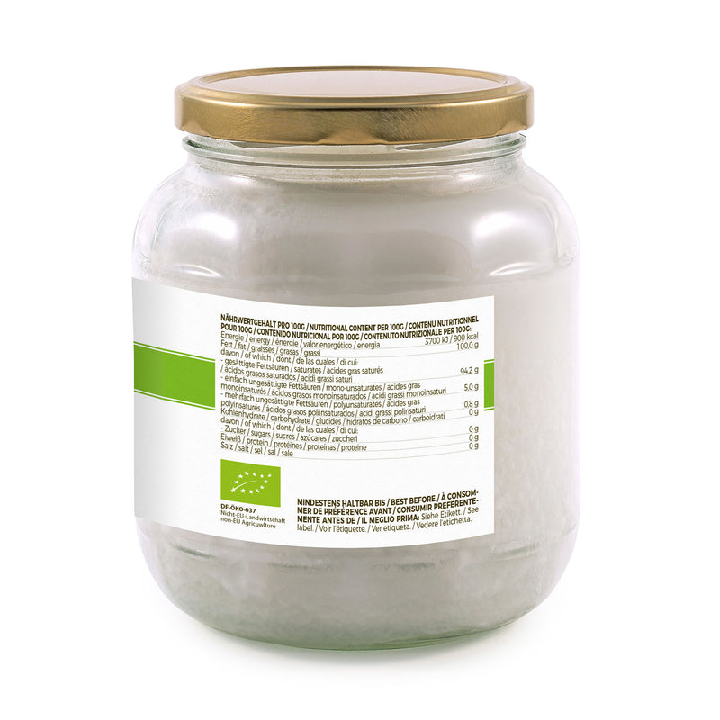 GreatVita Bio Kokosoel desodoriert nährwerte