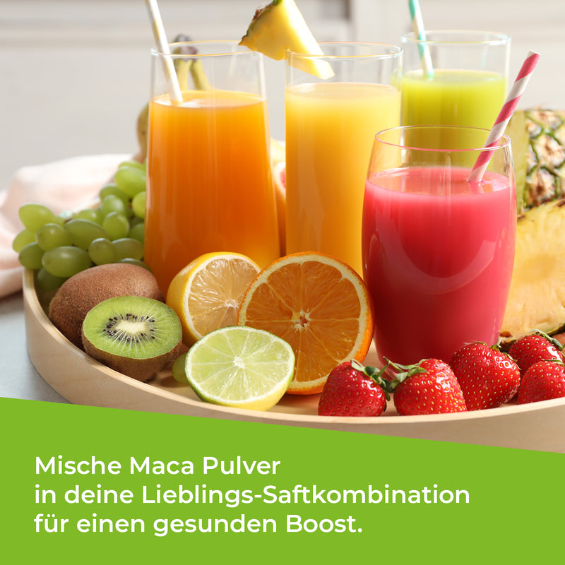 GreatVita Bio Maca Pulver 400g serviervorschläge